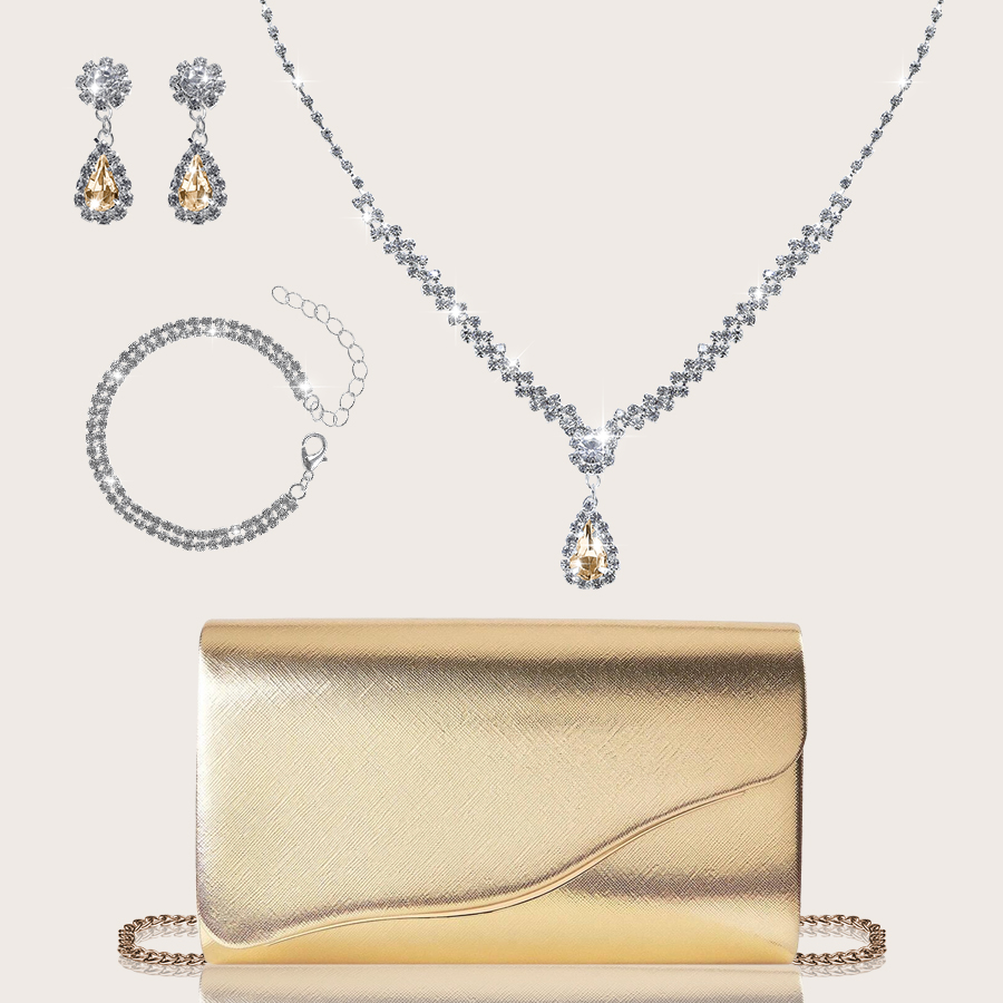 Women'S Bags Holiday - Sparkling, Gorgeous Solid Color Cross-Pattern Women's