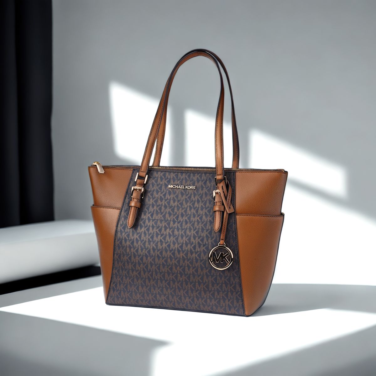 Women'S Tote Bags Michael Kors - MICHAEL KORS Charlotte Large Logo Top-Zip