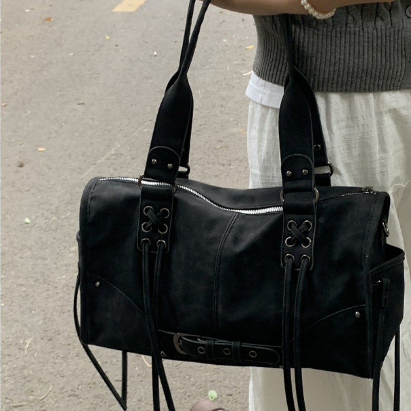 Women Bags High End Brands - Retro Women's Motorcycle Handbag Brand Tassel