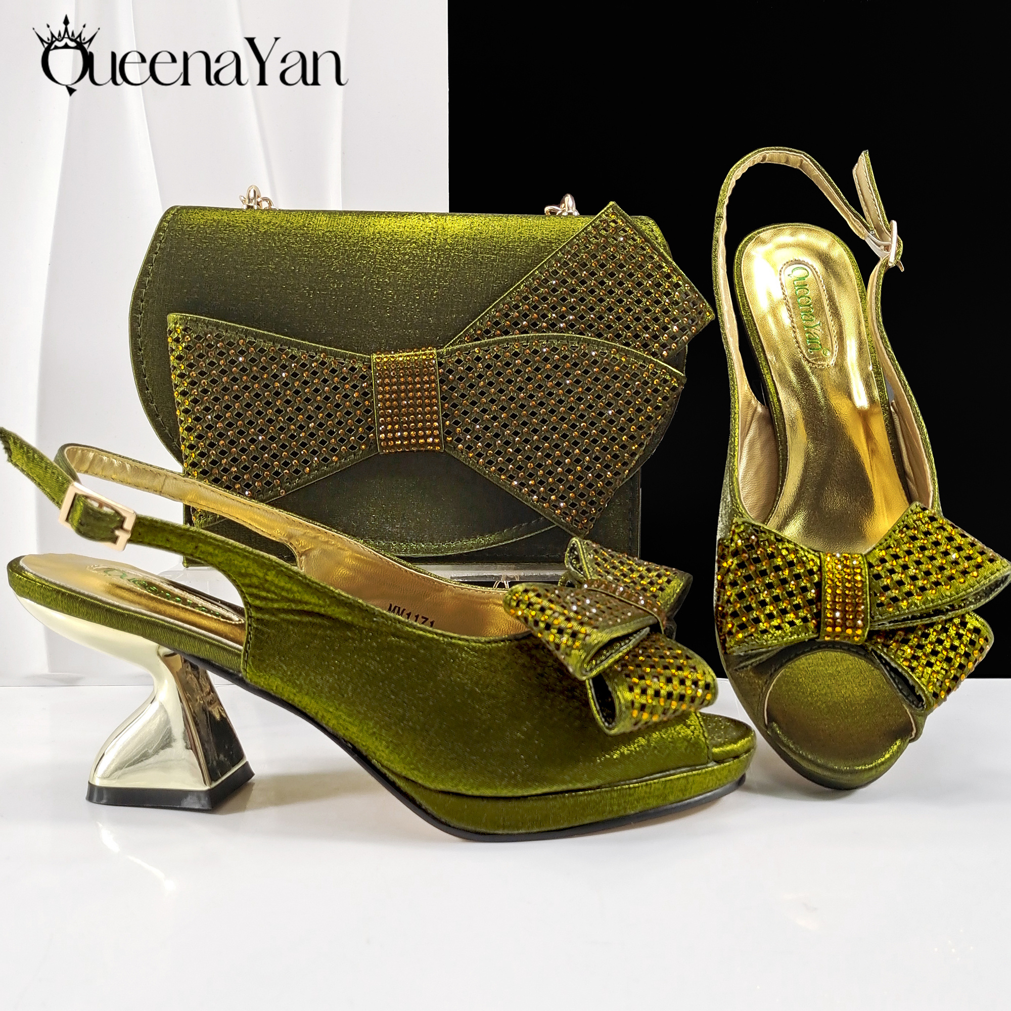 Women Bags For Sale - 2025 New Rhinestone Design African Shoes