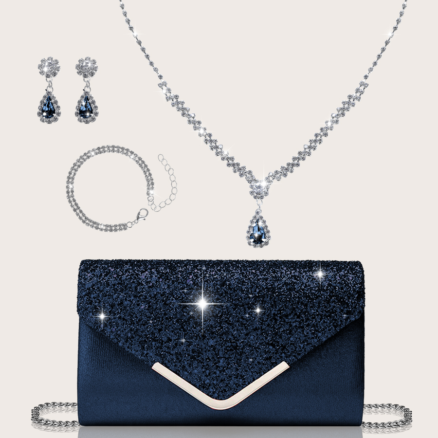 Women'S Evening Bags - Gorgeous and elegant sparkly women's clutch