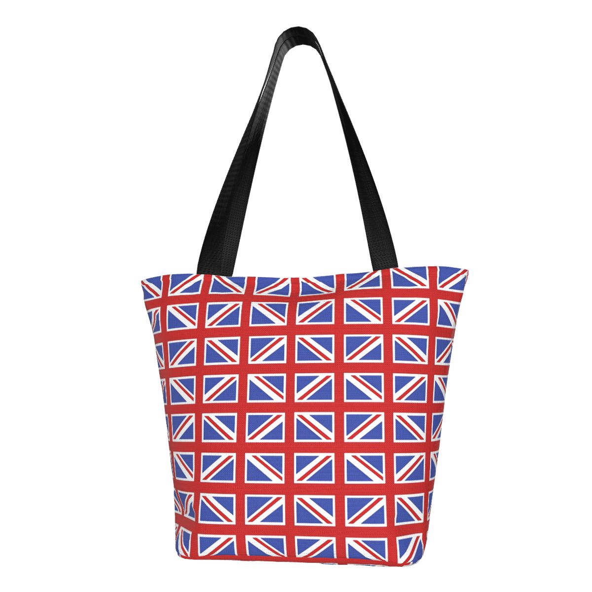 Women Bags Uk - Custom Union Jack Pattern Canvas Shopping
