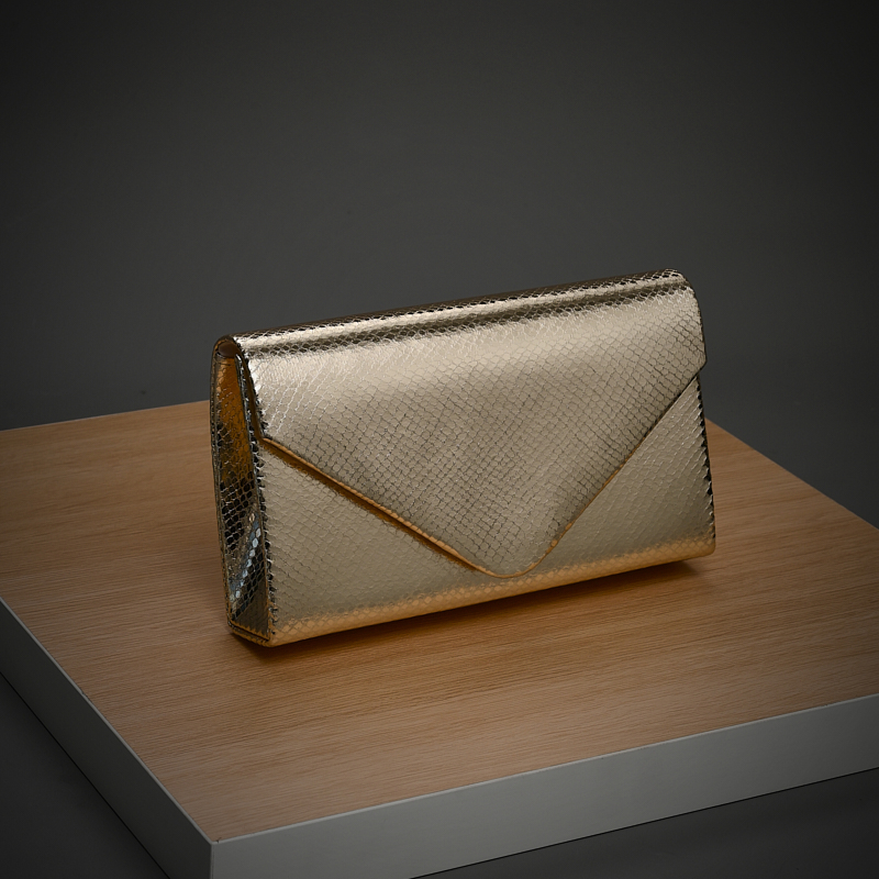 Flap Bag Envelope - Gold Style Elegant Evening Bag with