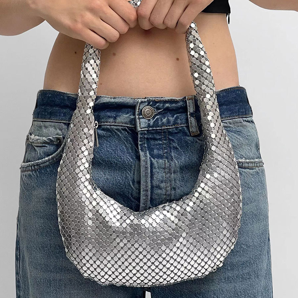 Women'S Evening Bags - Handle Shining Evening Clutch Bag Luxury