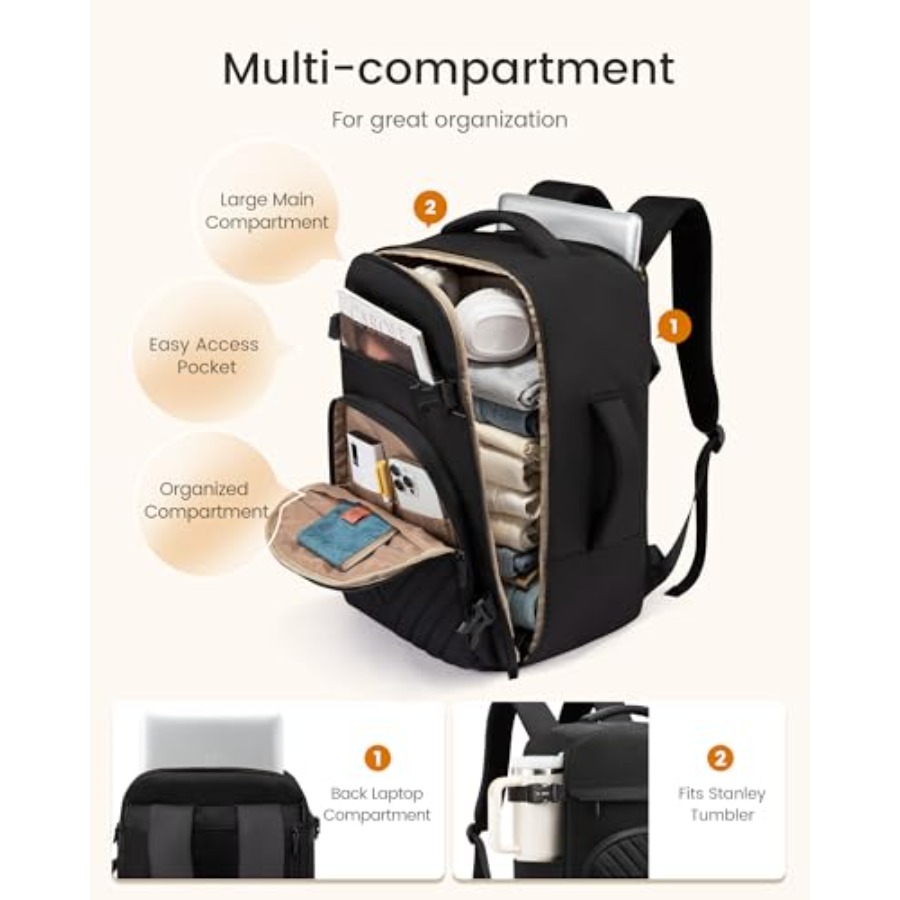 40L Travel Backpack for Women  - Women Bags Waterproof ulasan dan harga
