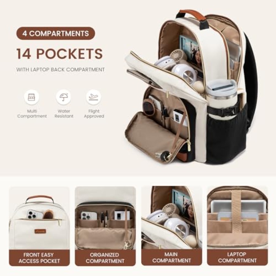 Laptop Backpack for Women with - Women Bags Waterproof ulasan dan harga