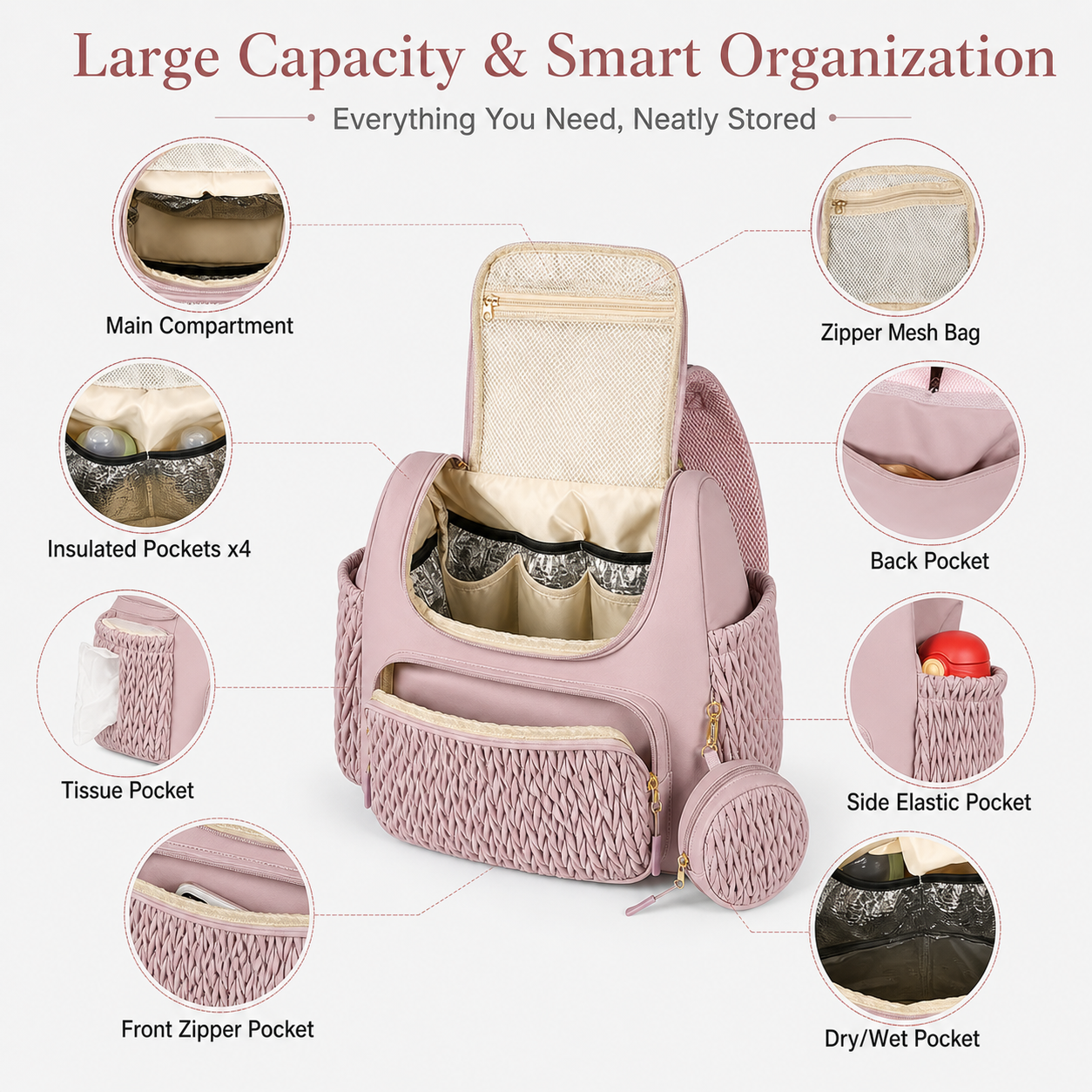 Multifunctional Mommy Diaper B - Women Bags Pk ulasan dan harga