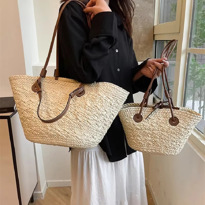 New Shoulder Bag Handmade Stra - Basket Bag Wicker ulasan dan harga