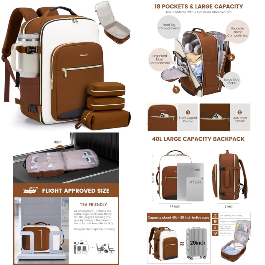 Travel Backpack for Women and  - Women Bags Waterproof ulasan dan harga