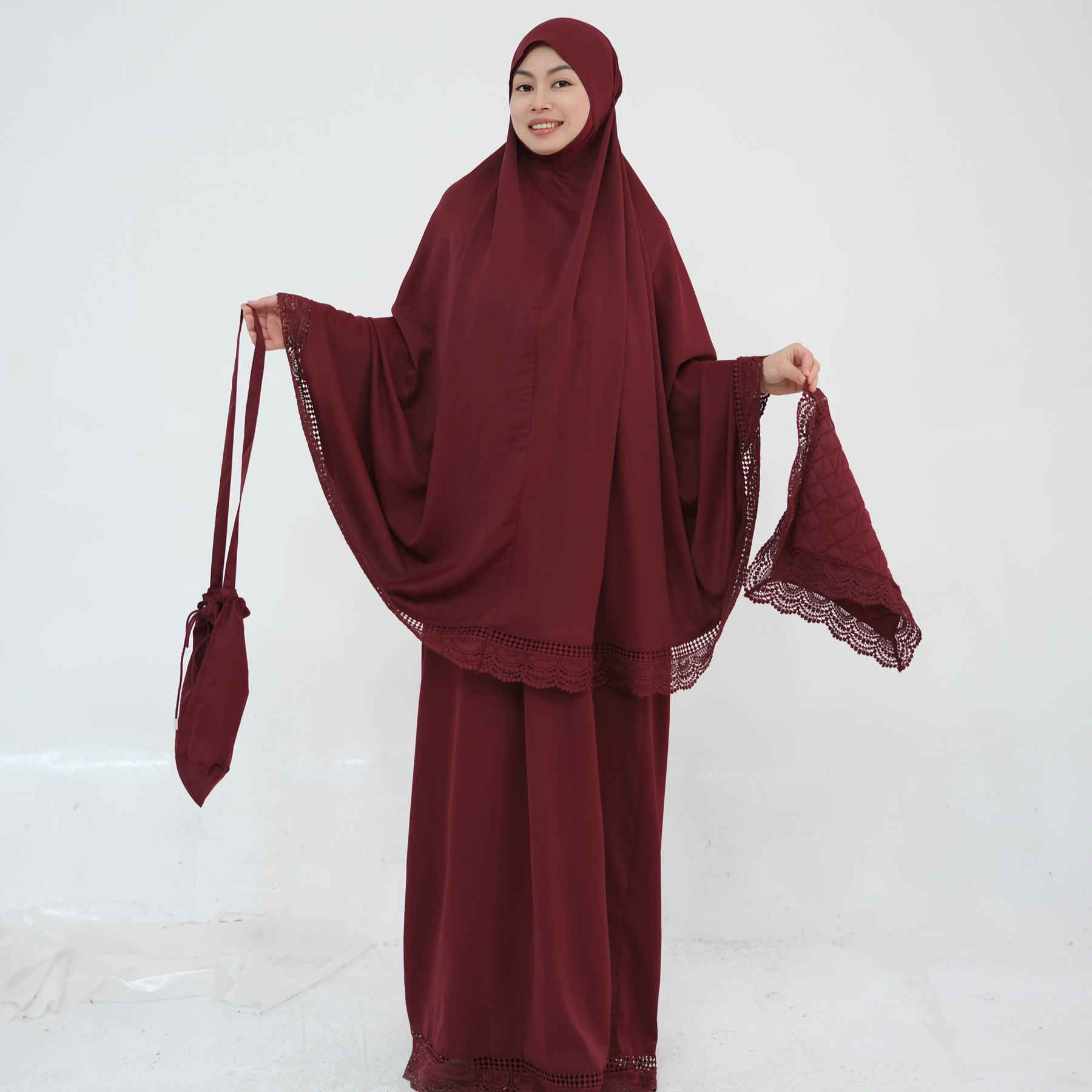 Eid Prayer Garment 4 Piece Set - Women Bags Dubai ulasan dan harga
