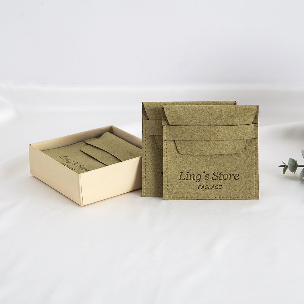 100Pcs Custom Logo Green Jewel - Flap Bag Envelope ulasan dan harga