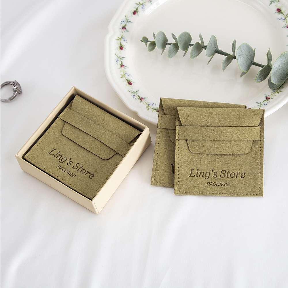 100Pcs Custom Logo Green Jewel - Flap Bag Envelope ulasan dan harga