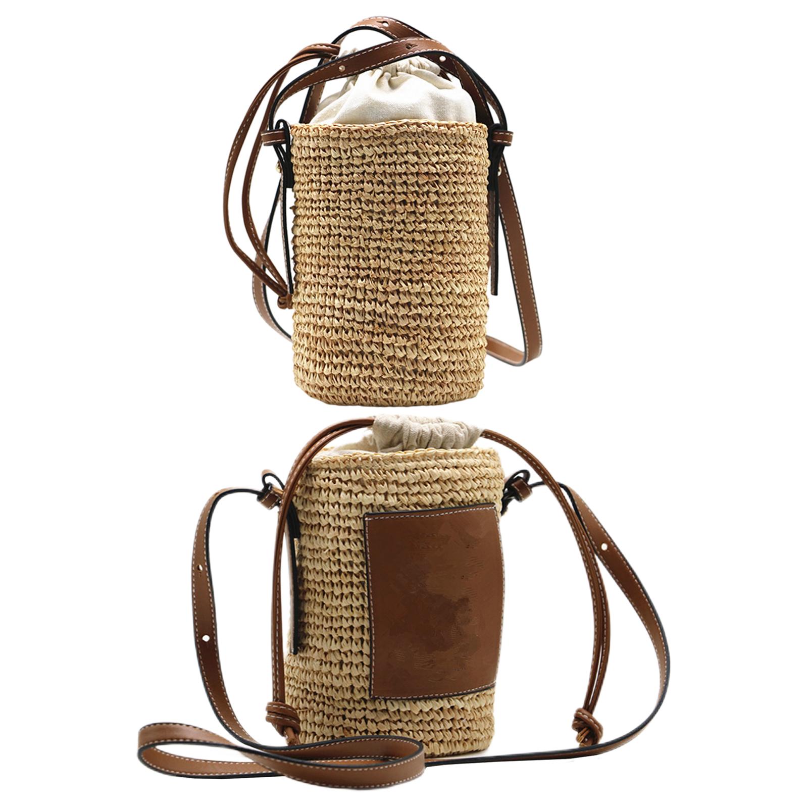 Round Straw Tote Weaving Handb - Women'S Bags Holiday ulasan dan harga