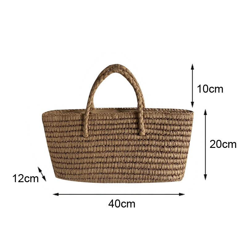 Hylhexyr Women's Handmade Stra - Basket Bag Wicker ulasan dan harga