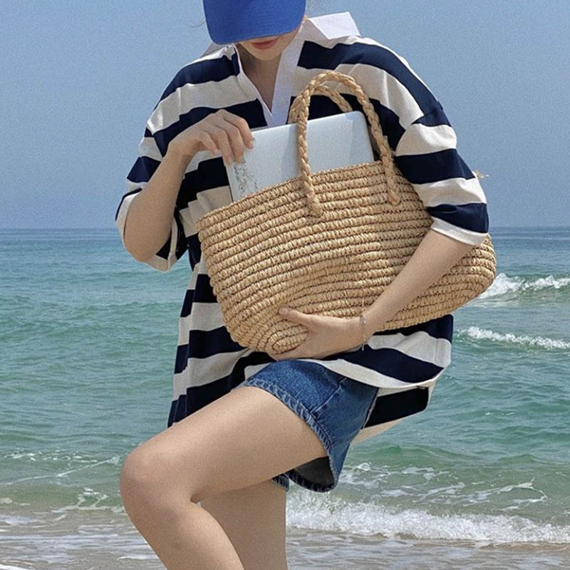 Hylhexyr Women's Handmade Stra - Basket Bag Wicker ulasan dan harga