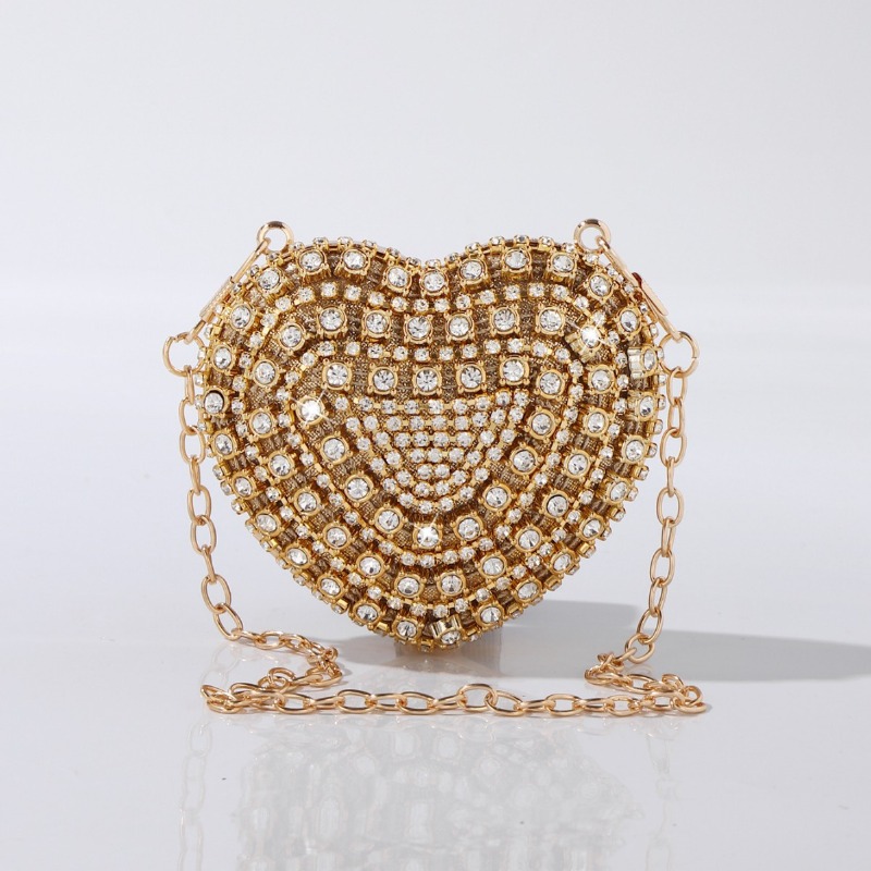 Mini Heart-shaped Diamond Sett - Women'S Evening Bags ulasan dan harga