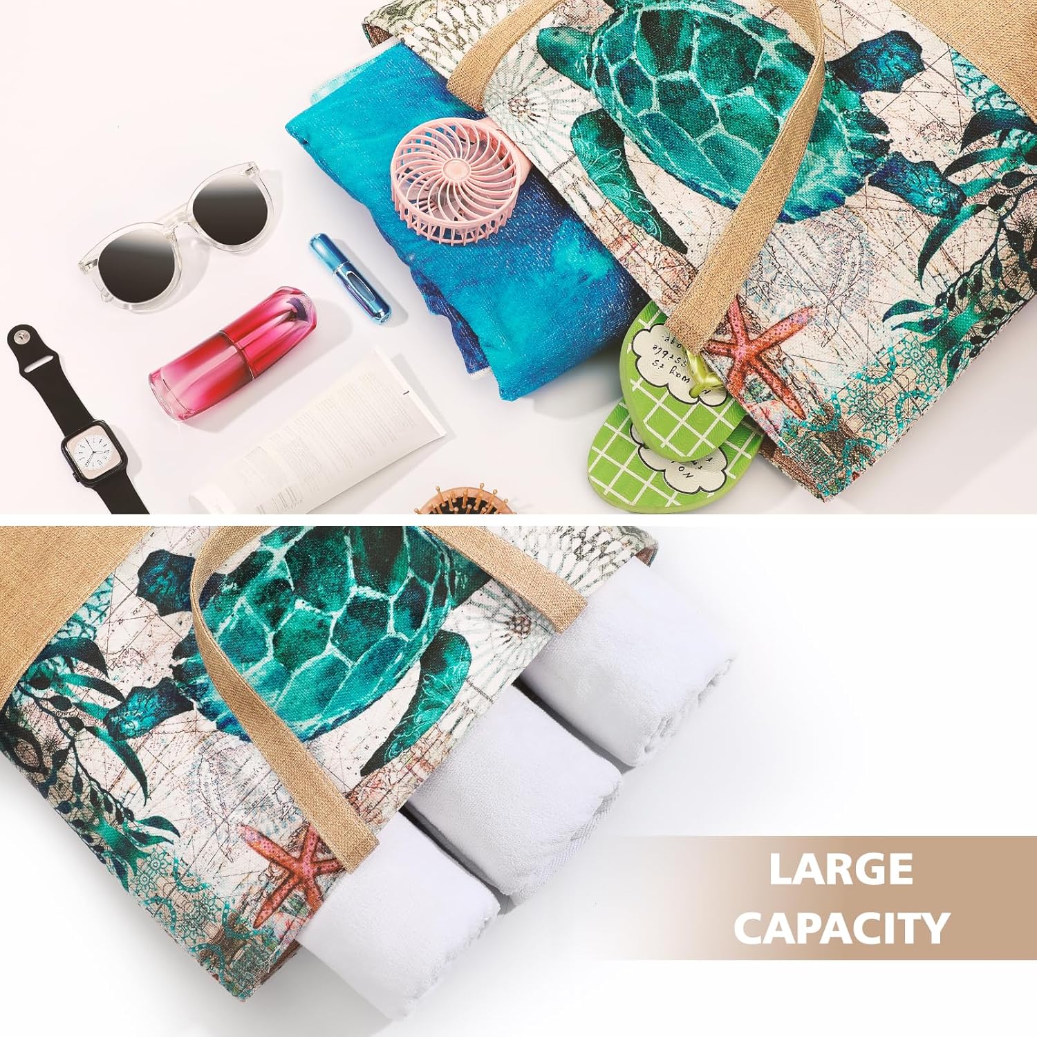 Large Beach Bag for Women with - Women Bags Waterproof ulasan dan harga