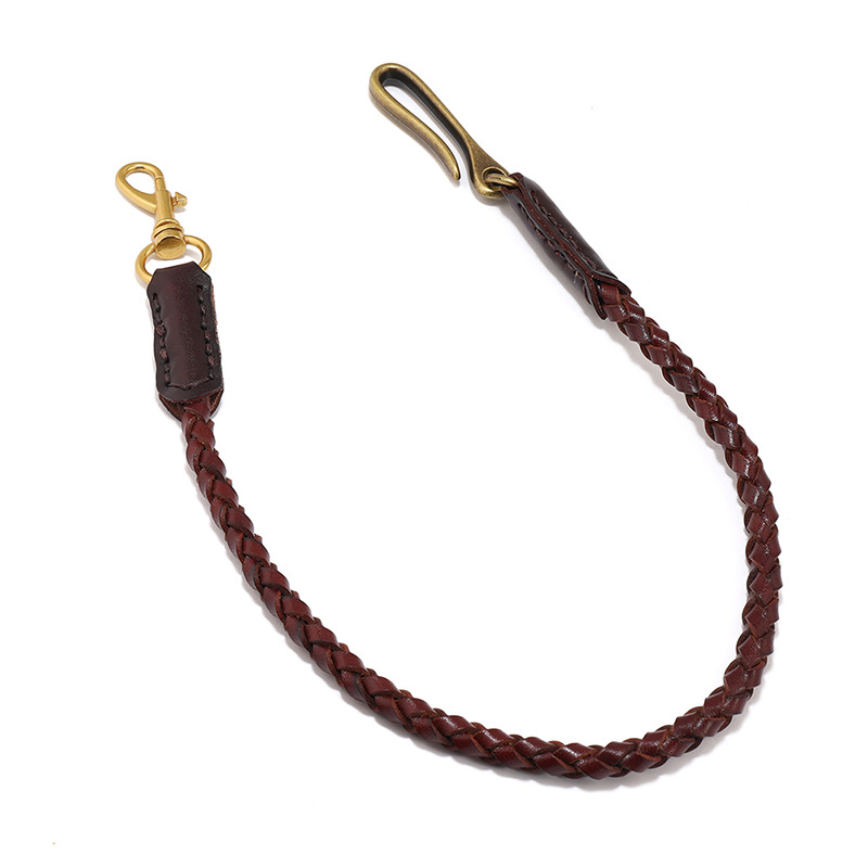Cowhide Braided Rope Key Rings - Women Bags Pk ulasan dan harga