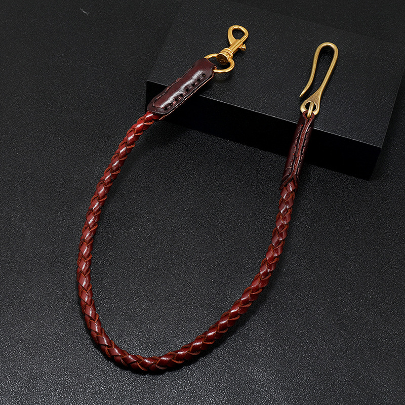 Cowhide Braided Rope Key Rings - Women Bags Pk ulasan dan harga