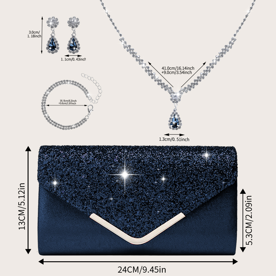 Gorgeous and elegant sparkly w - Women'S Evening Bags ulasan dan harga