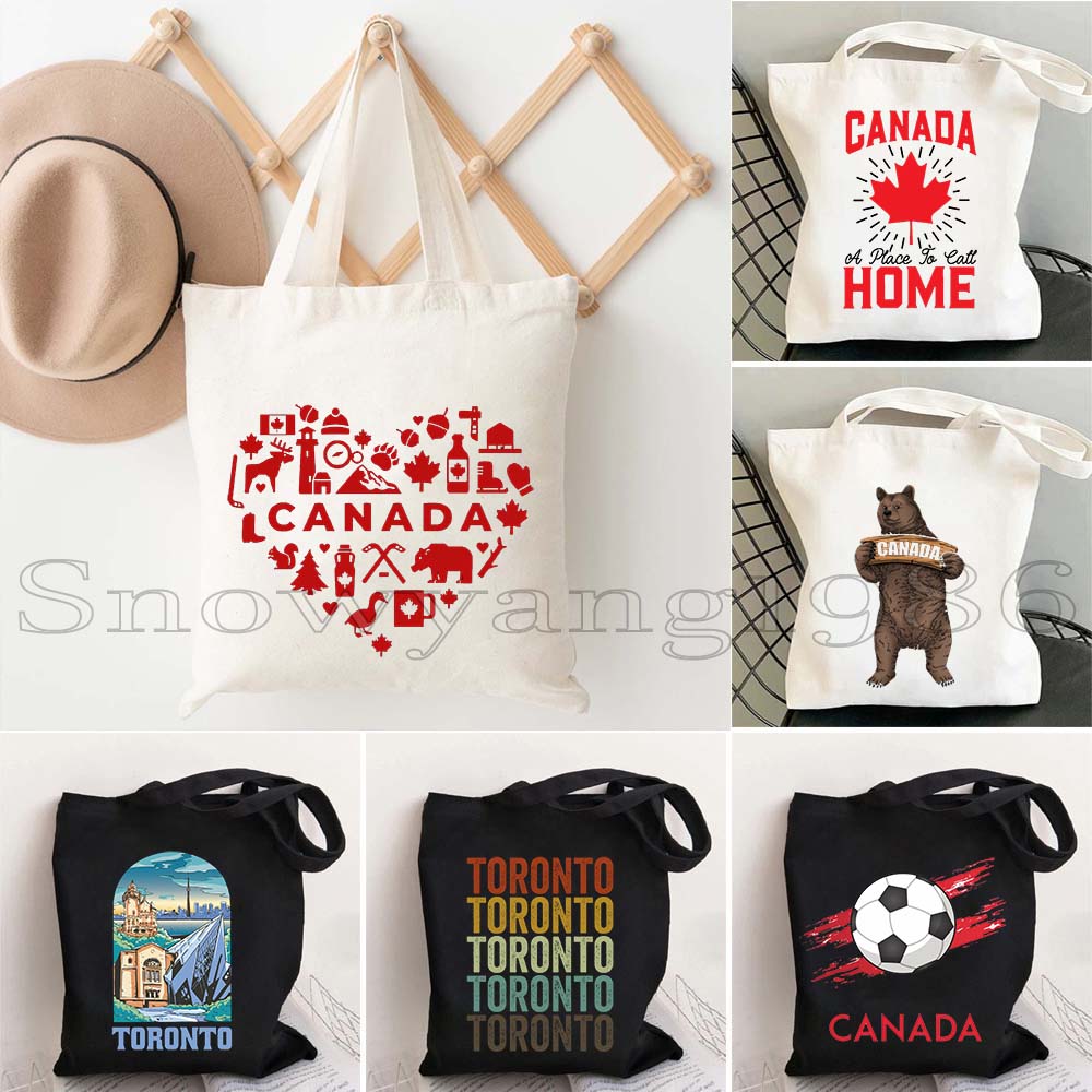 Canada Map Flag Happy Canadian - Women Bags Canada ulasan dan harga