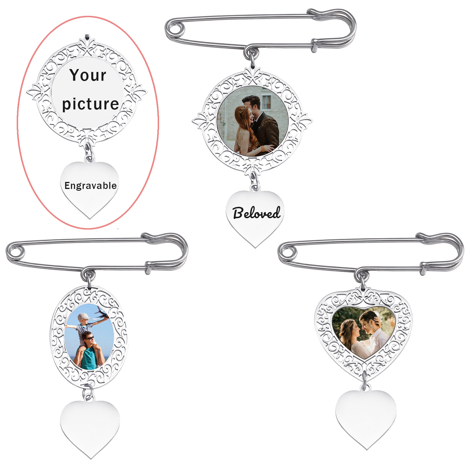Custom Picture Badge Brooches  - Women Bags Discount ulasan dan harga