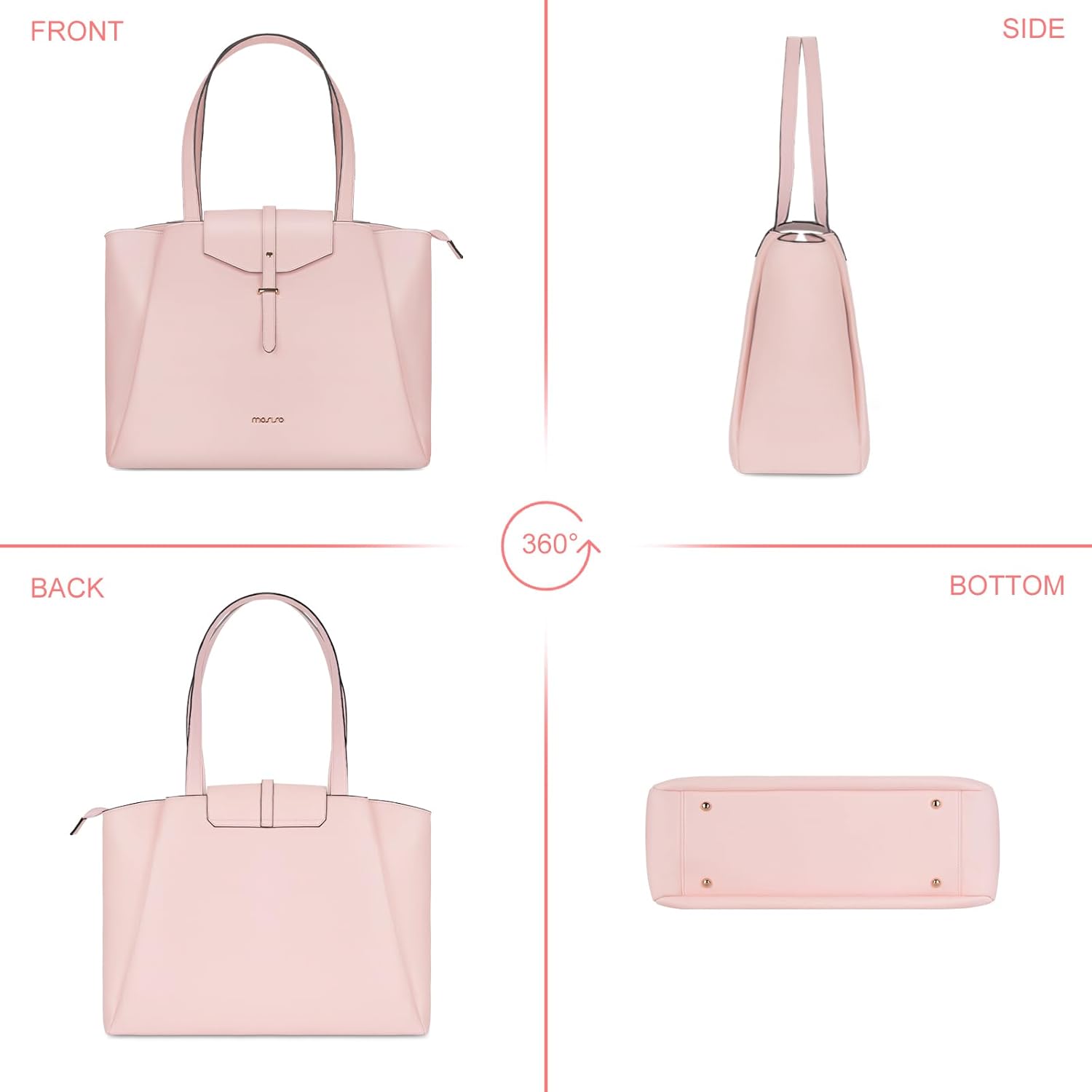 Laptop Tote Bag PU Leather Wom - Women Bags Pk ulasan dan harga