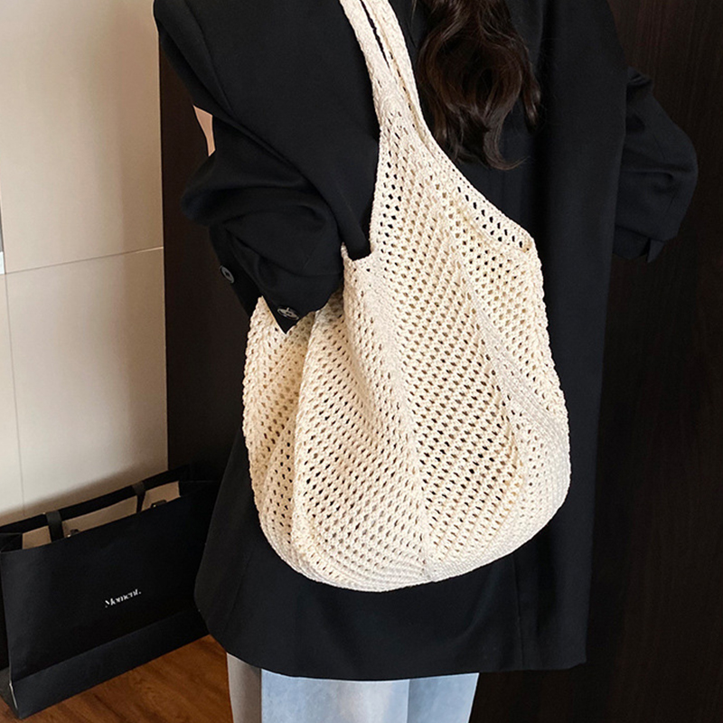 Summer Woven Shoulder Bag Wome - Basket Bag Wicker ulasan dan harga