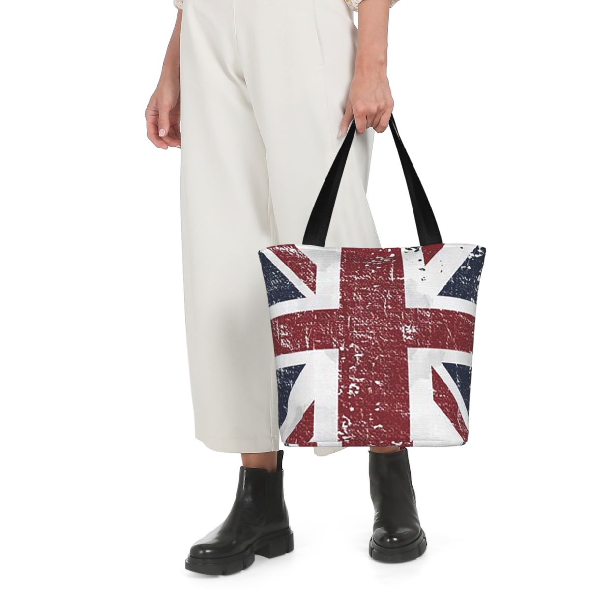 Distressed British Flag Black  - Women Bags Uk ulasan dan harga
