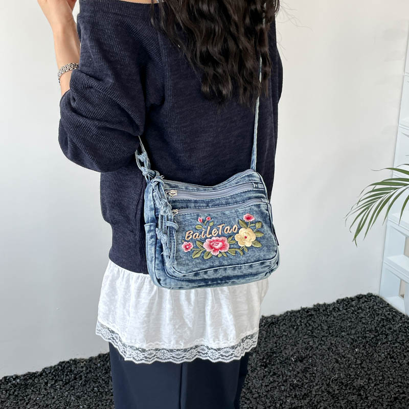 New Lightweight Denim Zipper C - Women Bags For Sale ulasan dan harga