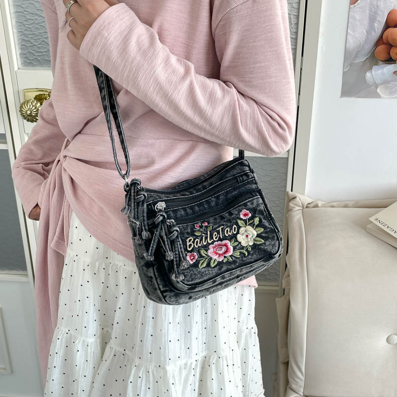 New Lightweight Denim Zipper C - Women Bags For Sale ulasan dan harga