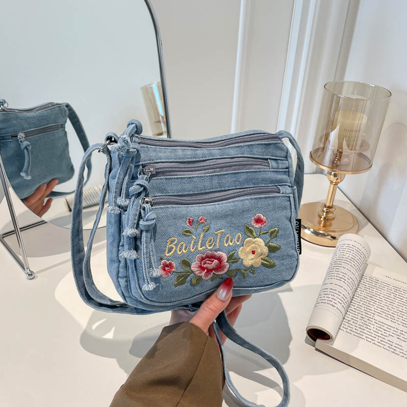 New Lightweight Denim Zipper C - Women Bags For Sale ulasan dan harga