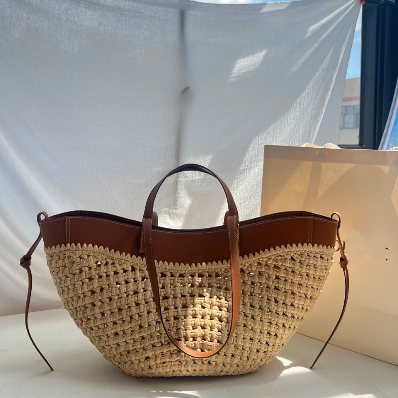 Women Straw 2in1 Woven Bag Fas - Basket Bag Wicker ulasan dan harga