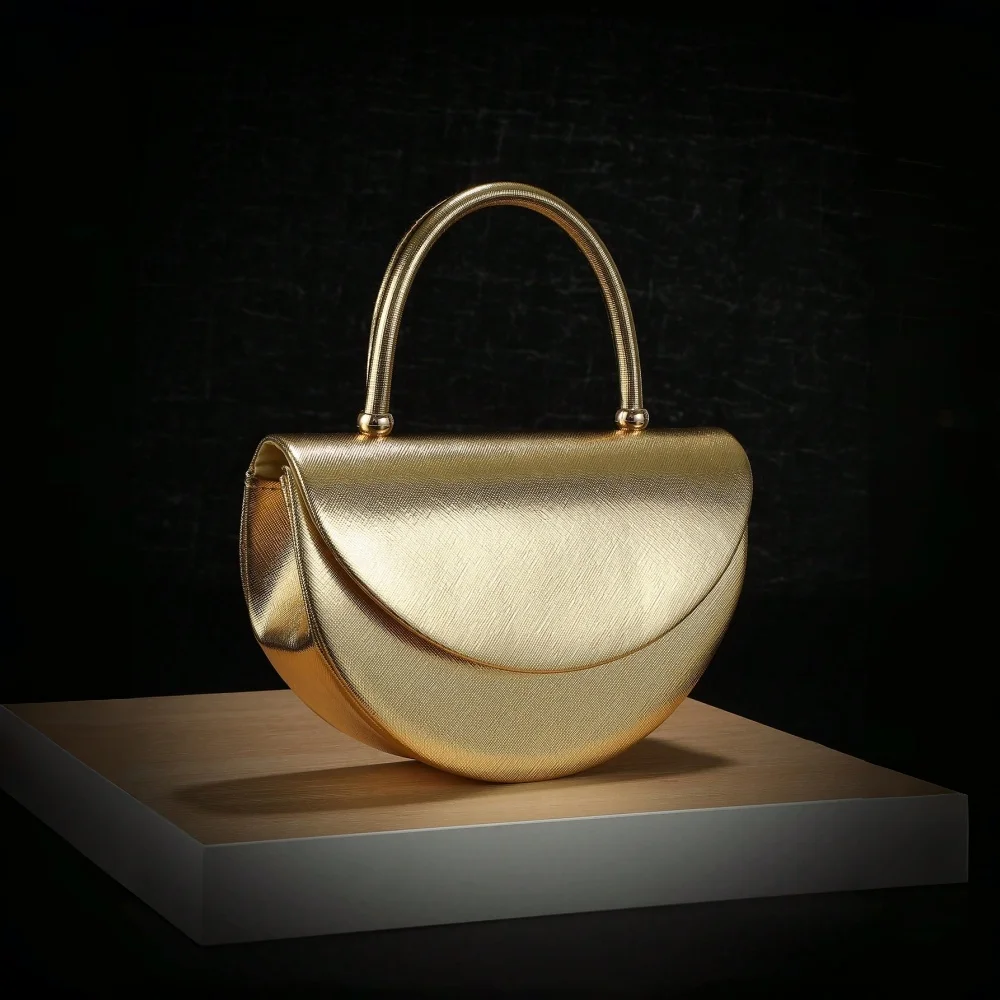 Halfmoon Shiny Evening Handbag - Women'S Evening Bags ulasan dan harga