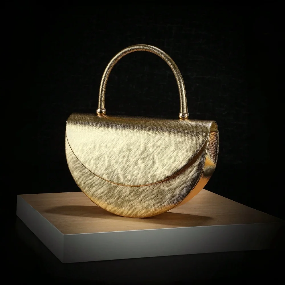 Halfmoon Shiny Evening Handbag - Women'S Evening Bags ulasan dan harga