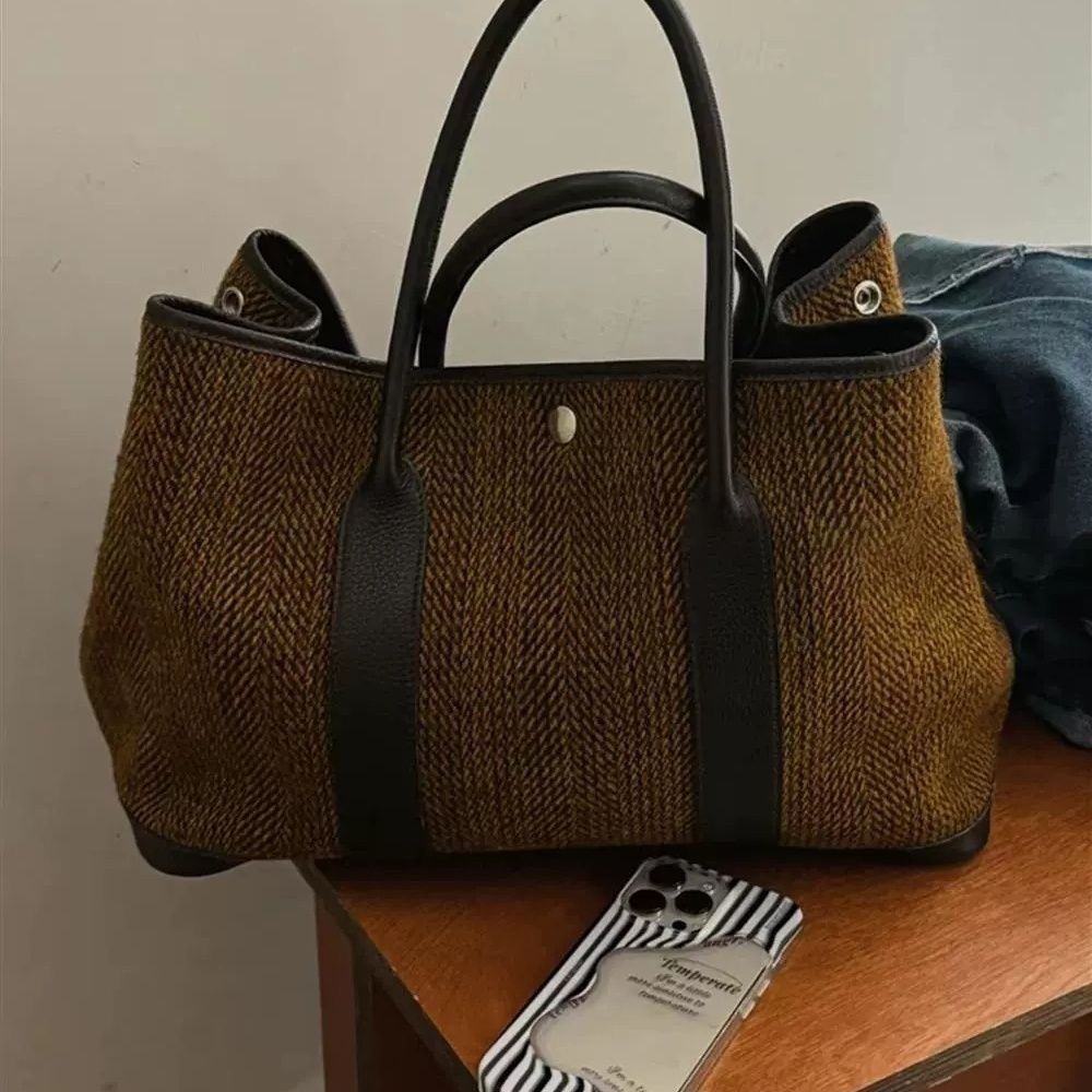JIAERDI Retro Weave Tote Bag W - Women'S Bags Holiday ulasan dan harga