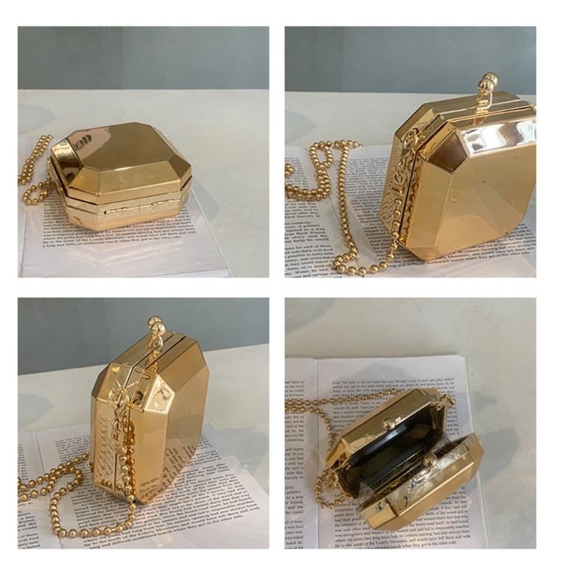 Mini Luxury Gold Party Evening - Women'S Evening Bags ulasan dan harga