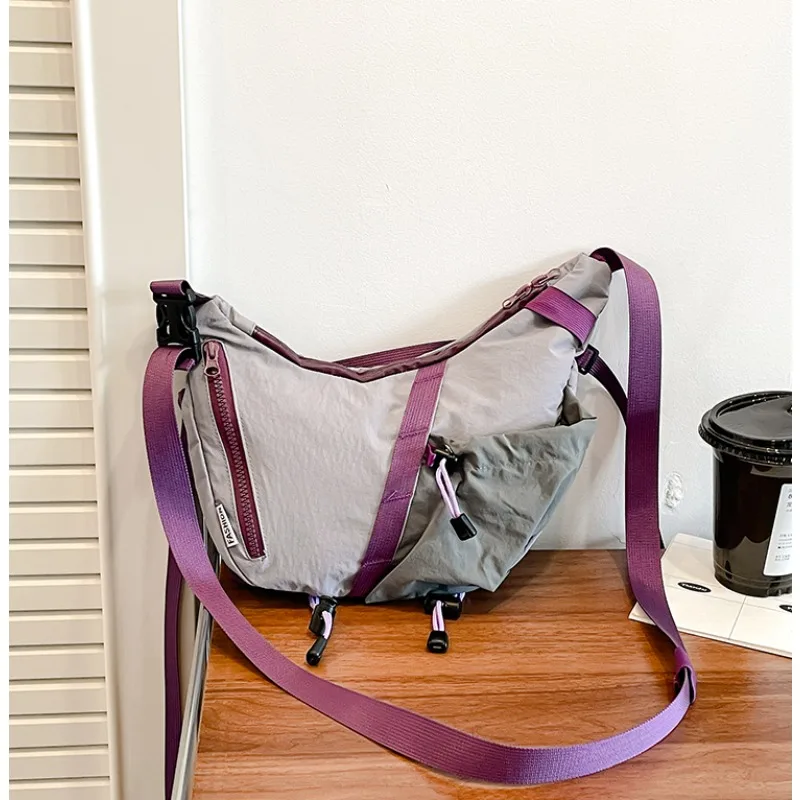 Fashion Patchwork Zipper Nylon - Women Bags Discount ulasan dan harga