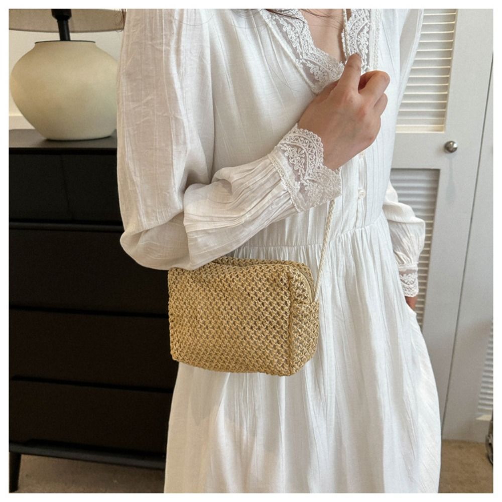 Trendy Women Summer Woven Cros - Women'S Bags Holiday ulasan dan harga