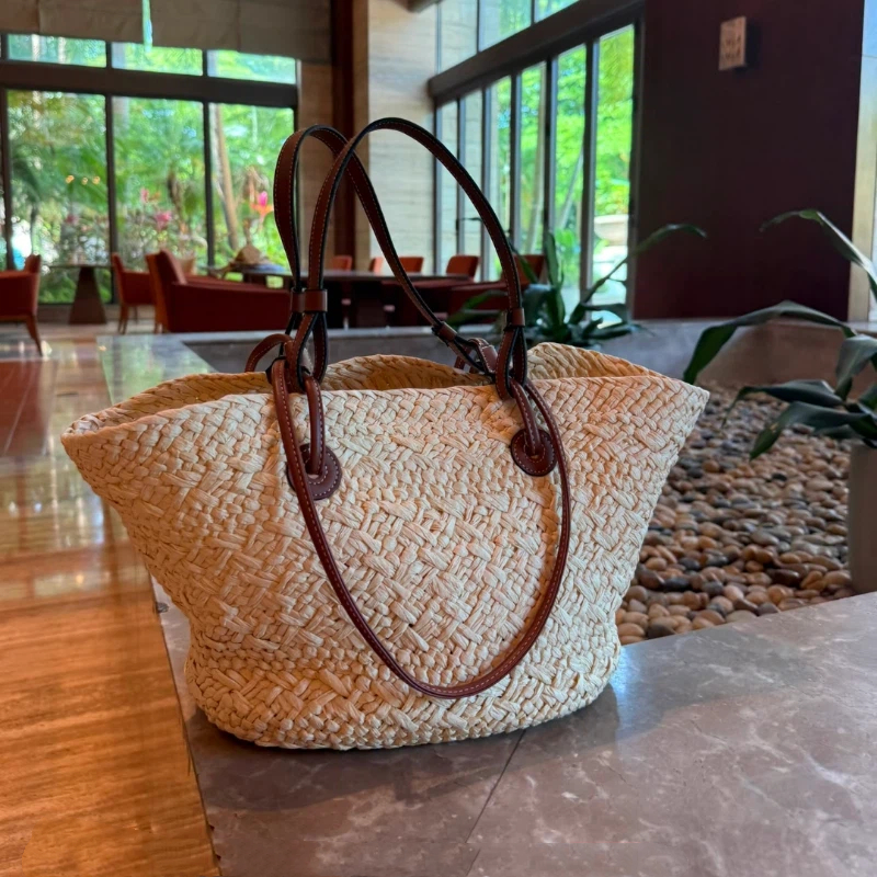 Perfect Vacation Storage Bag L - Basket Bag Wicker ulasan dan harga