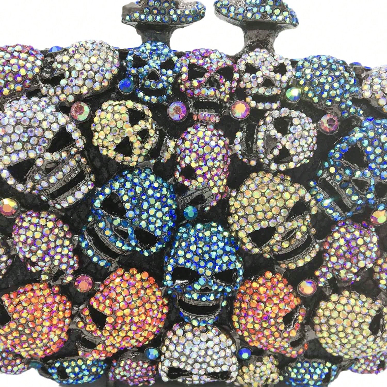 Women Unique Skulls Clutch Pur - Women'S Evening Bags ulasan dan harga