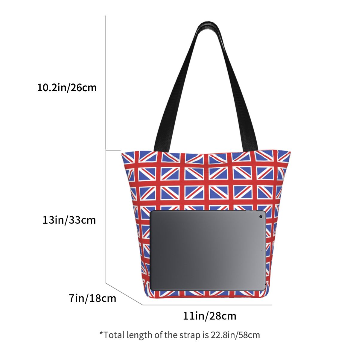 Custom Union Jack Pattern Canv - Women Bags Uk ulasan dan harga