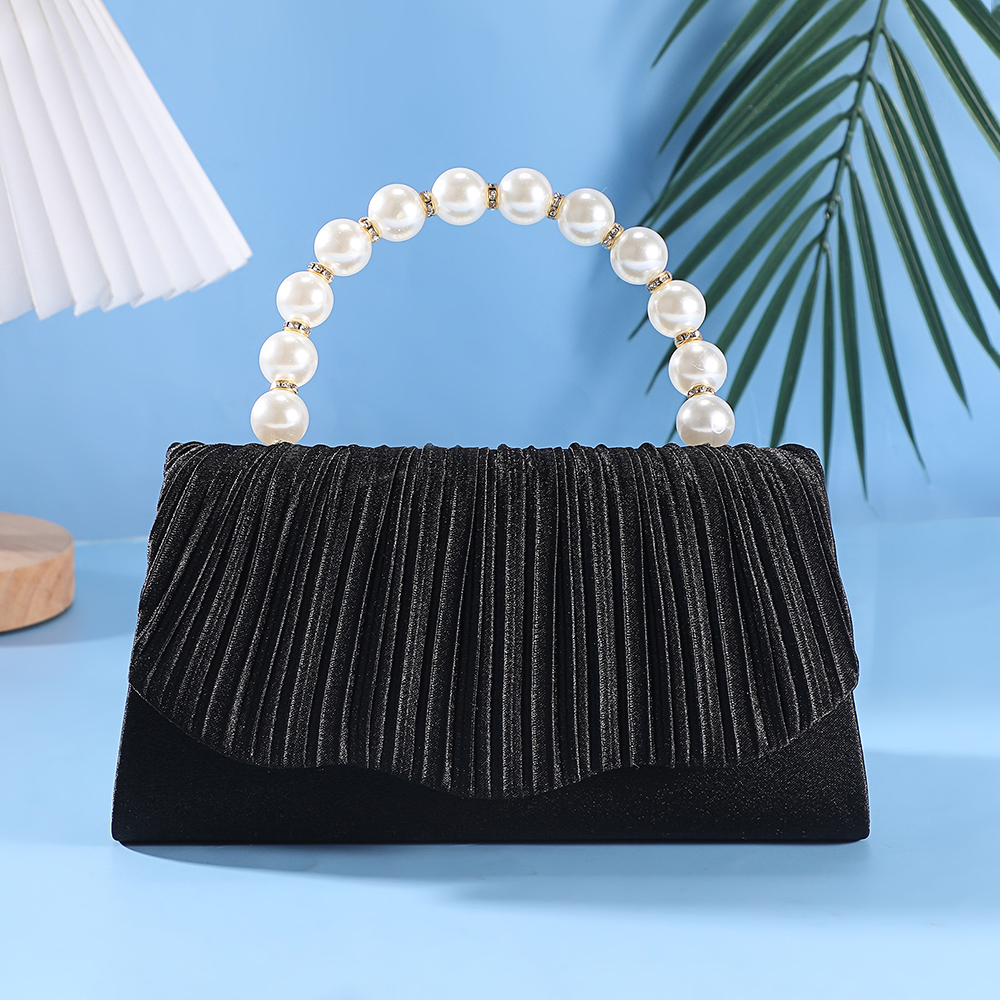 New pleated pearl handbag - el - Flap Bag Envelope ulasan dan harga
