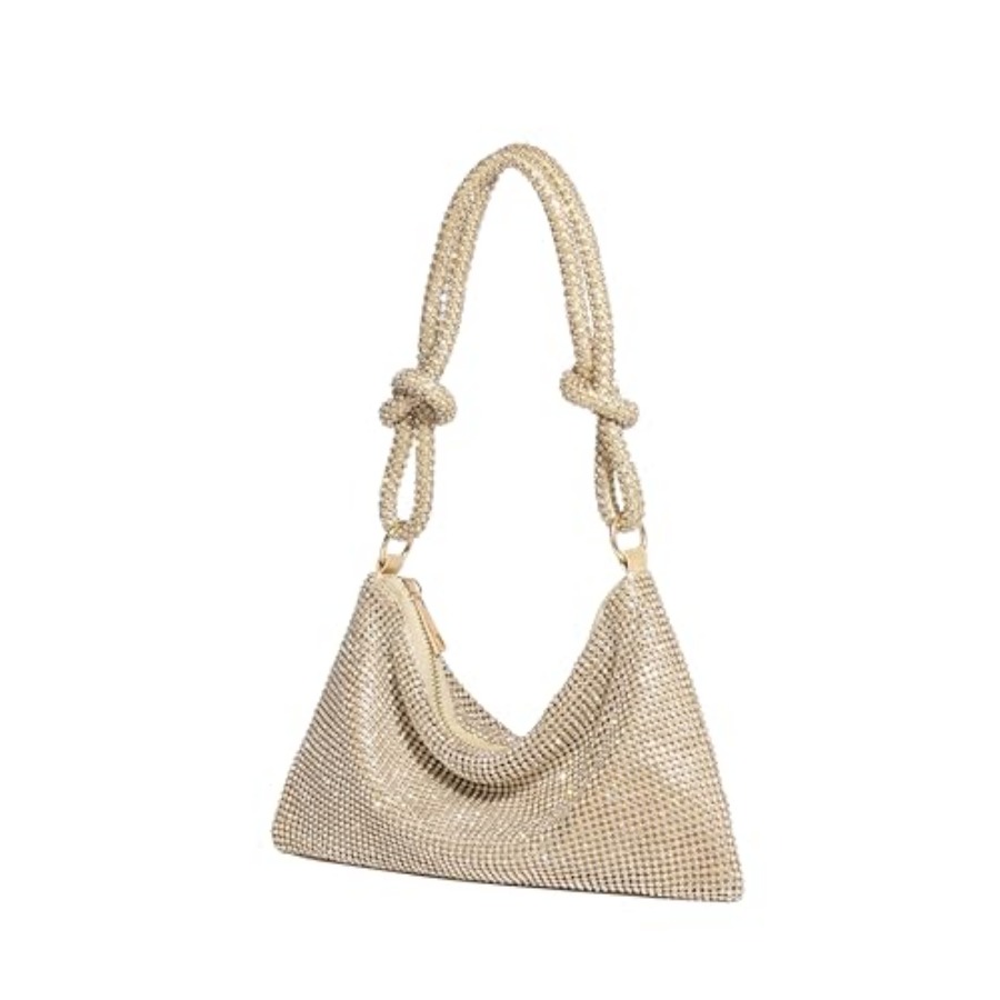 YUWITA Sparkly Rhinestone Purs - Women'S Bags Going Out ulasan dan harga