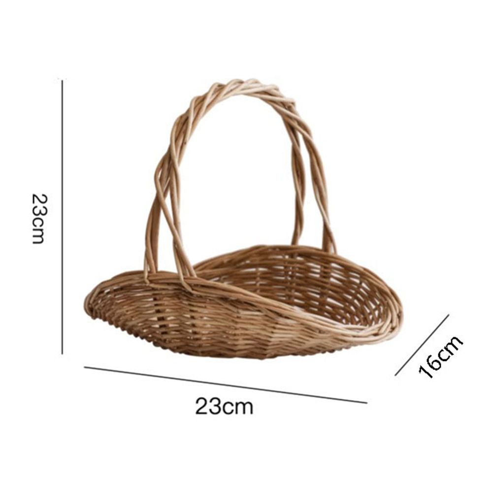 Handwoven wicker basket with c - Basket Bag Wicker ulasan dan harga