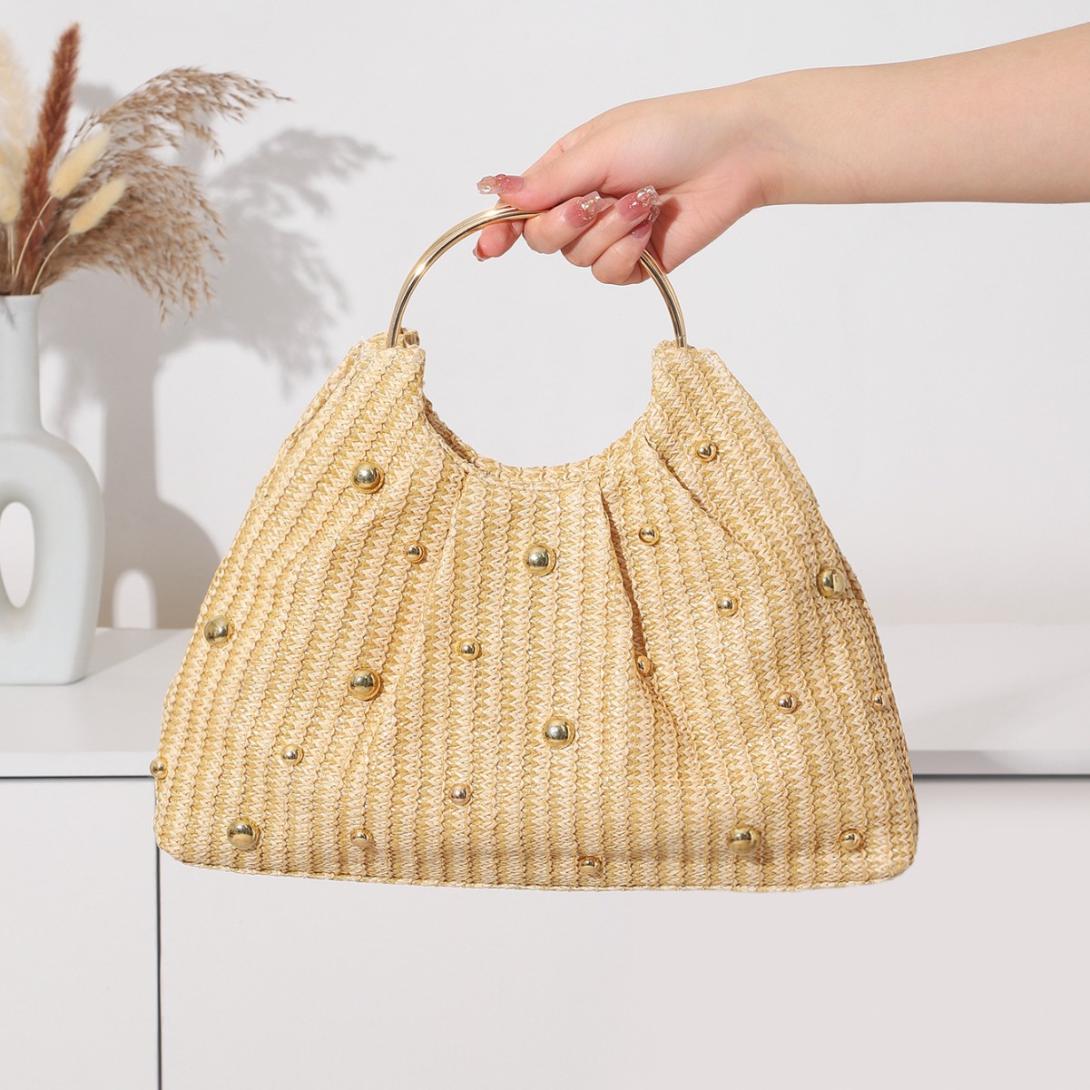 New popular fashion beaded str - Women'S Bags Holiday ulasan dan harga