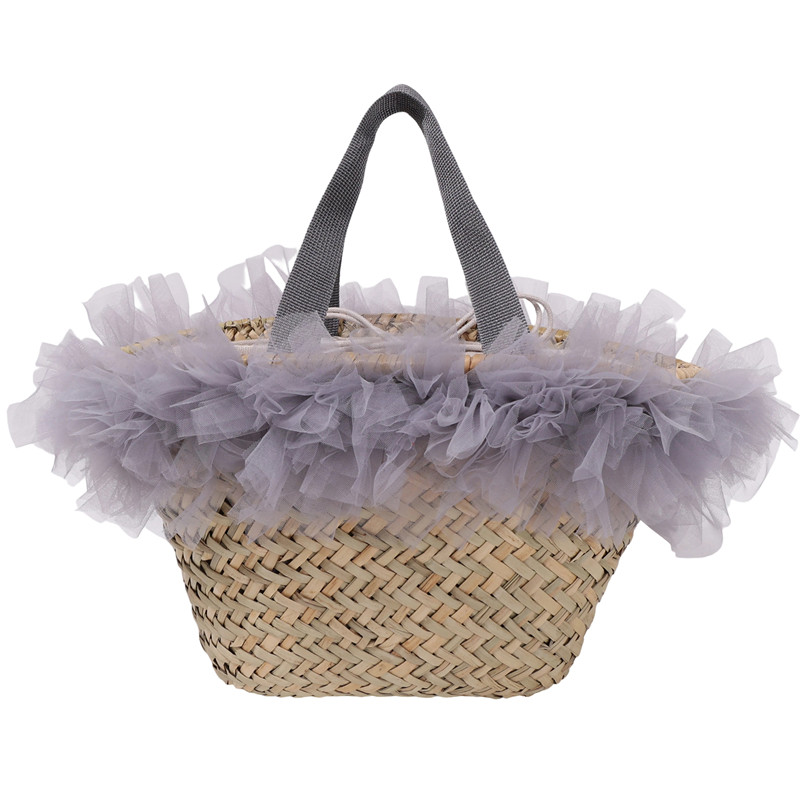 Handwoven Bamboo Handle Wicker - Basket Bag Wicker ulasan dan harga