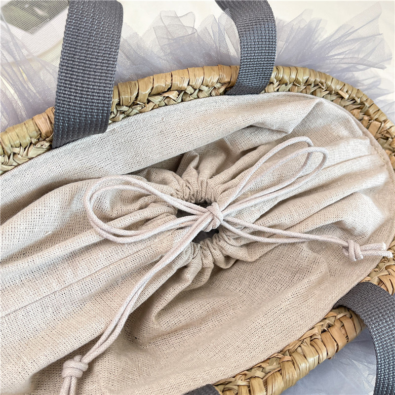 Handwoven Bamboo Handle Wicker - Basket Bag Wicker ulasan dan harga