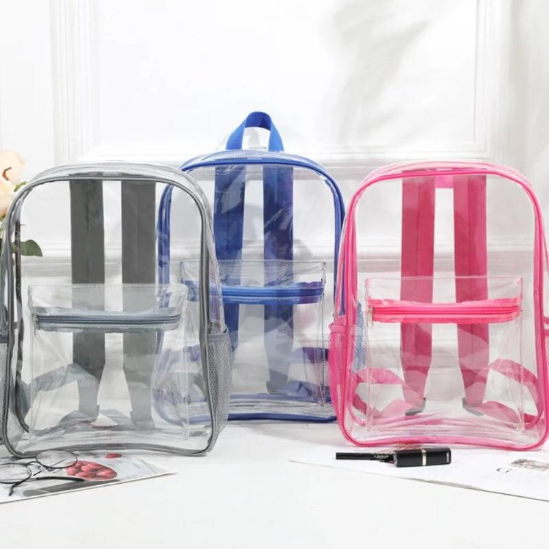 Transparent PVC Backpack Outdo - Women Bags Waterproof ulasan dan harga