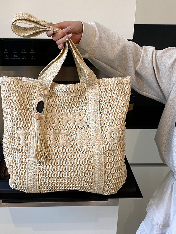 Summer Beach Travel Large Capa - Basket Bag Wicker ulasan dan harga